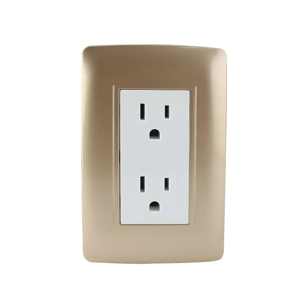 Placa Golden contacto doble, minimo a surtir 12 pzas Sanelec - Sanelec