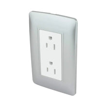 Placa Silver contacto doble  Santul - Sanelec - detalle