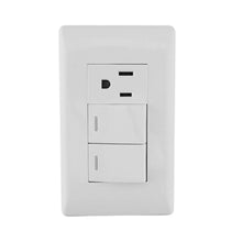 Placa Italia Contacto Apagador Doble Sanelec ABS Uso Domestico - Sanelec