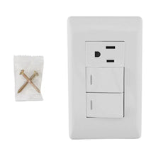 Placa Italia Contacto Apagador Doble Sanelec ABS Uso Domestico - Sanelec - vista lateral