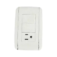 Placa Contacto Doble Apagador Sanelec 4522 Vicenza 12 Piezas - Sanelec - detalle