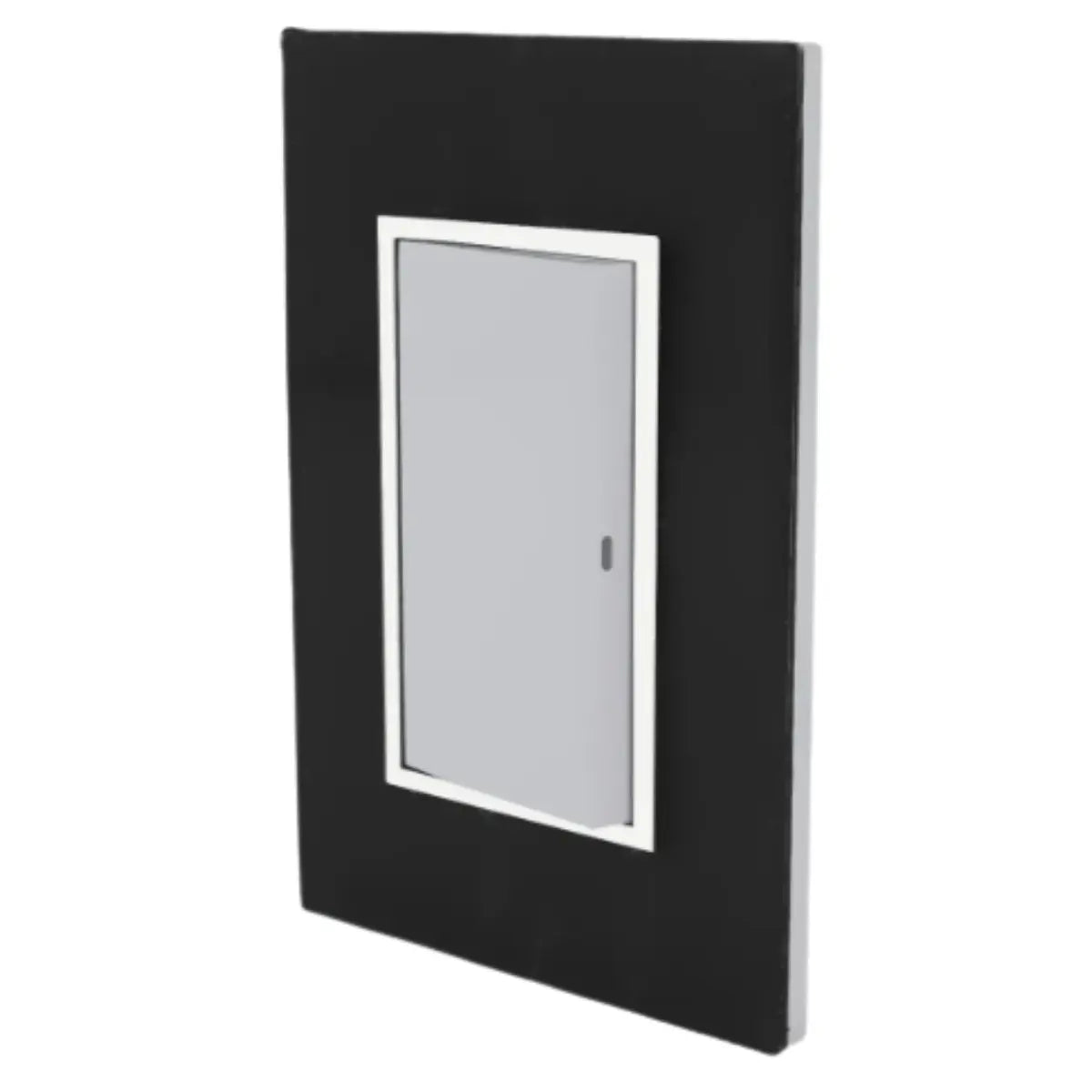 Placa Sanelec Línea Venecia Humo Con Apagador De Escalera 127V - Sanelec - vista lateral