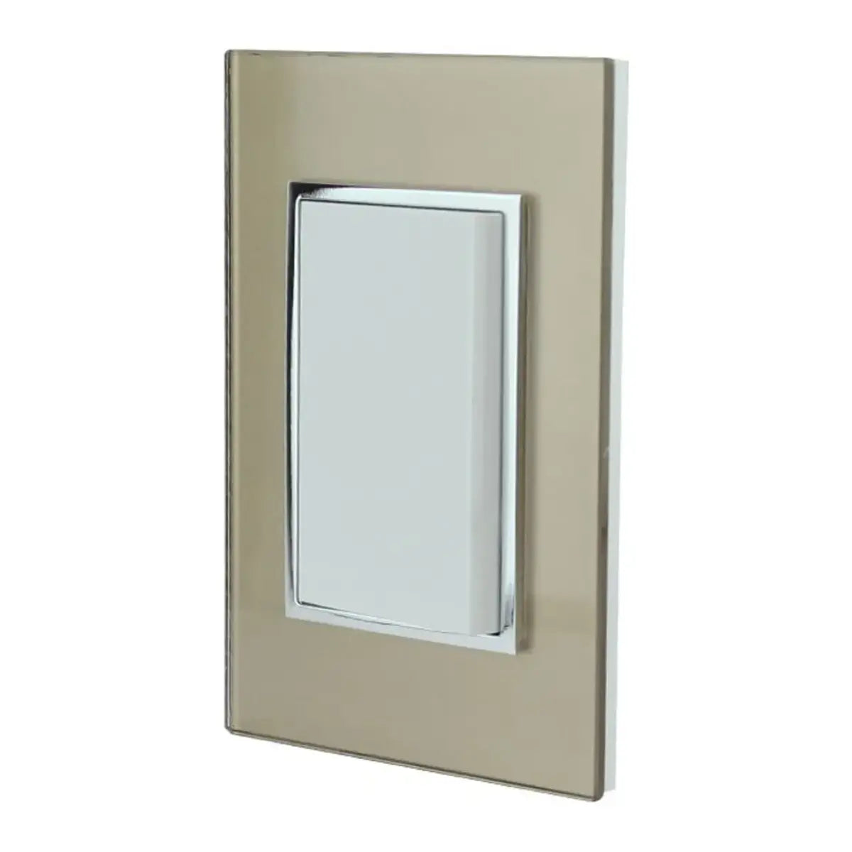 Placa Apagador Escalera 4556 Sanelec Linea Champagne 3 Piezas - Sanelec - vista lateral