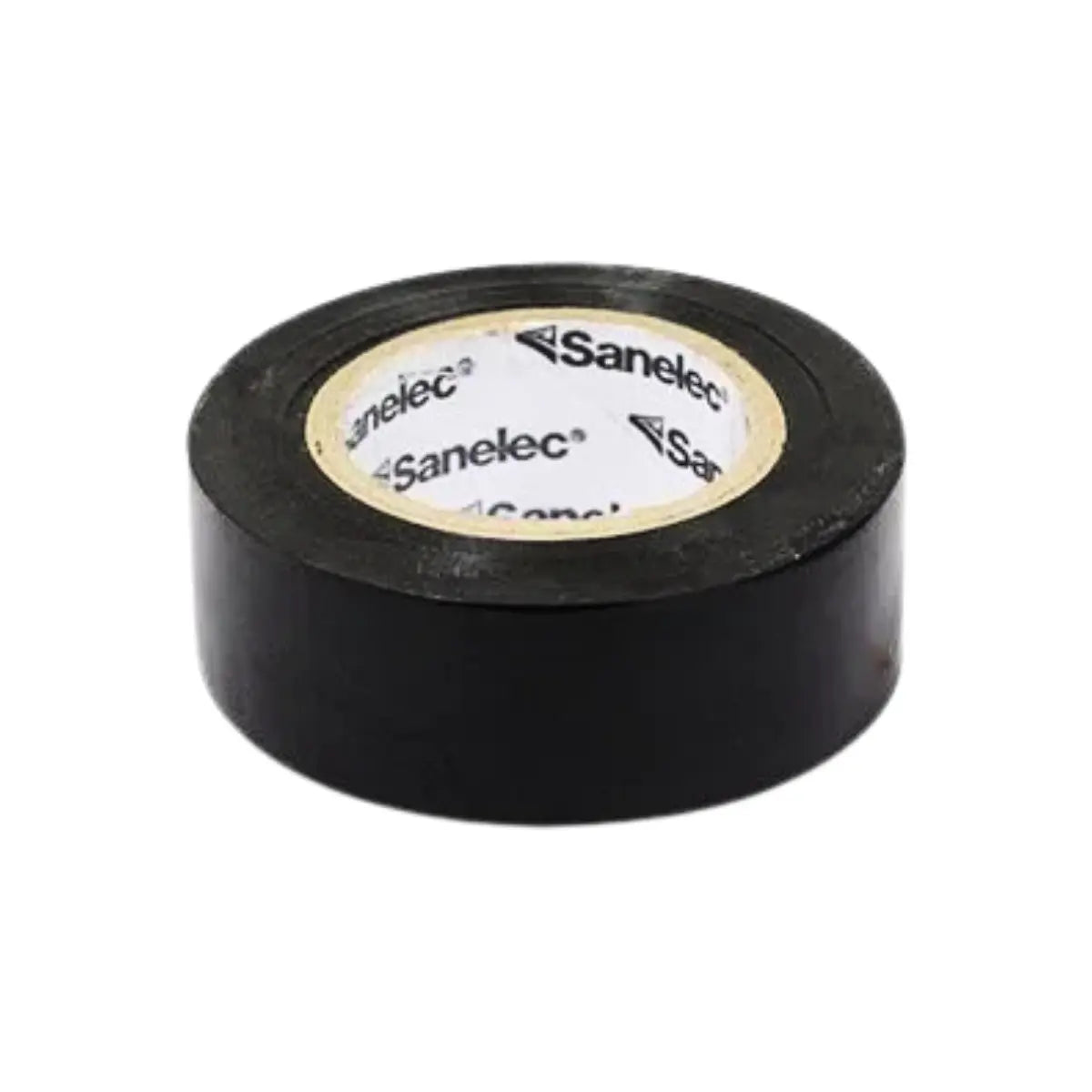 Cinta de aislar negra 19mmx9m   Empaque con 10 pzs Sanelec - Sanelec