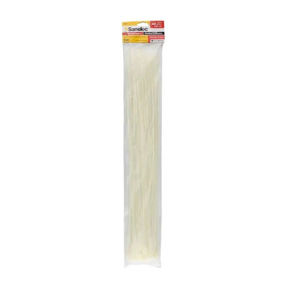 50pzs Cinchos Plastico Sanelec Color Natural 4.8 mm X 500 mm - Sanelec