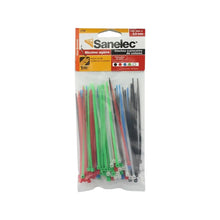 Cinchos Plásticos 2.5 x 100 mm Neón Varios Colores 100 Pzs - Sanelec - detalle