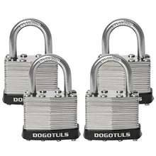 Juego 4 Candados Laminado 40mm Gancho Corto Nivel 5 Dogotuls - Dogotuls - empaque
