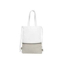 BOLSA-MOCHILA FUSETA GRIS PROMOOPCION (BAJA) - Promoopcion - vista lateral