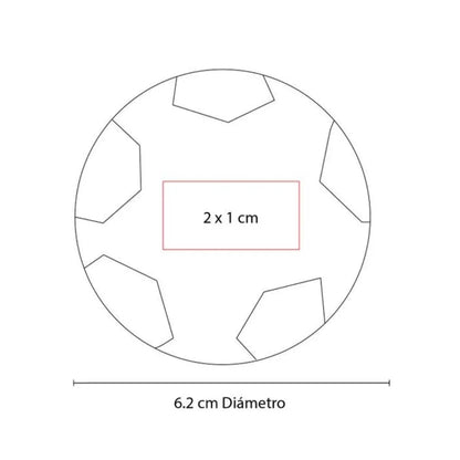 10 Pz Pelota Anti Stress Futbol Promoopcion - Promoopcion - vista lateral