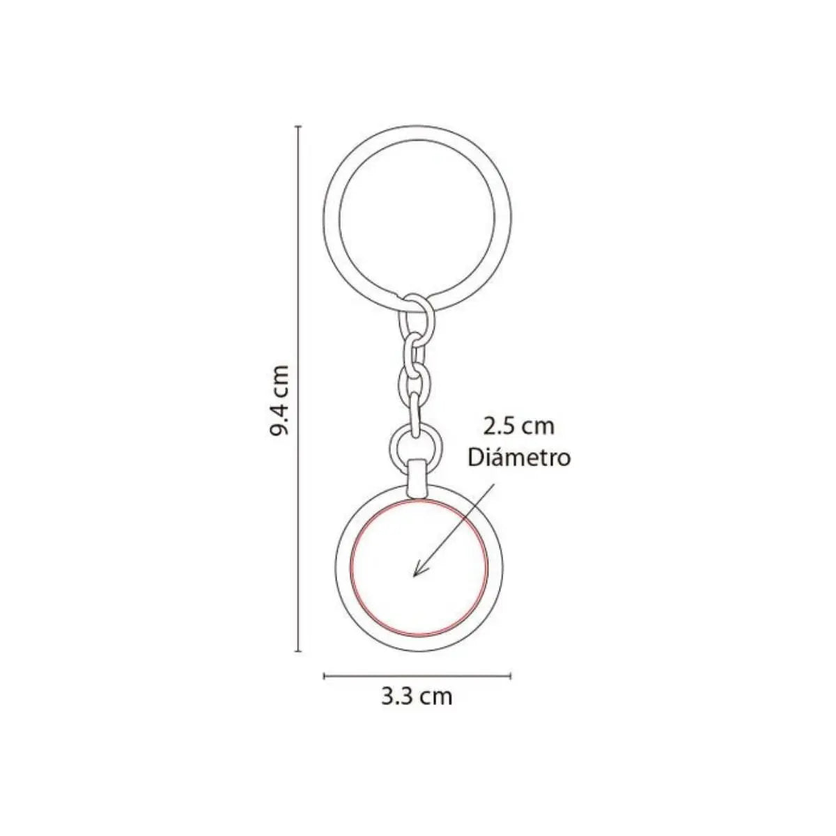 5 Pz Llavero Gol Balon Metalico Promoopcion - Promoopcion