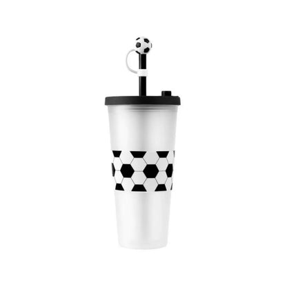 Vaso Plastico Soccer Popote Promoopcion - Promoopcion - vista lateral