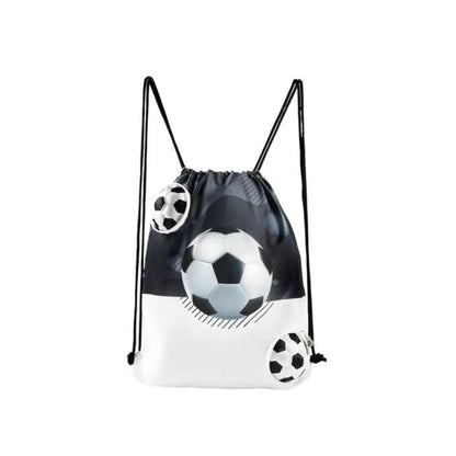 Bolsa Mochila Magica Soccer B/N 3 Balones Promoopcion - Promoopcion - detalle