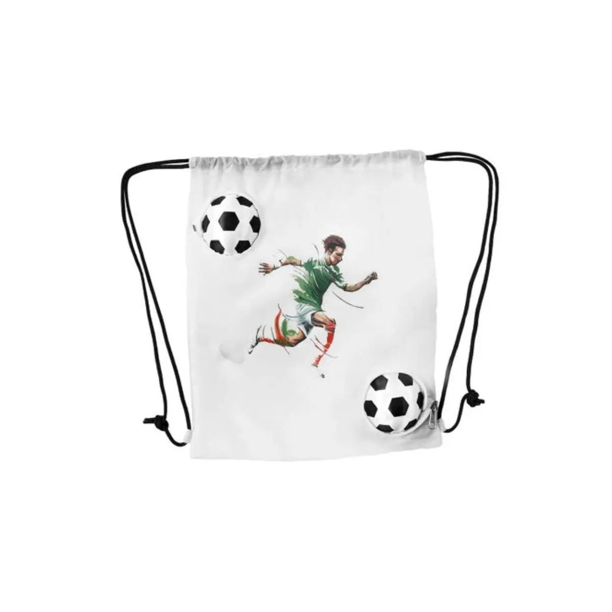 Bolsa Mochila Magica Soccer Blanco Promoopcion - Promoopcion