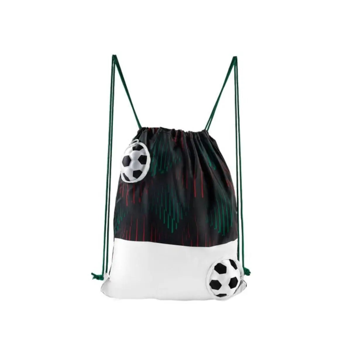 Bolsa Mochila Magica Soccer Negro 2 Balones Promoopcion - Promoopcion - detalle