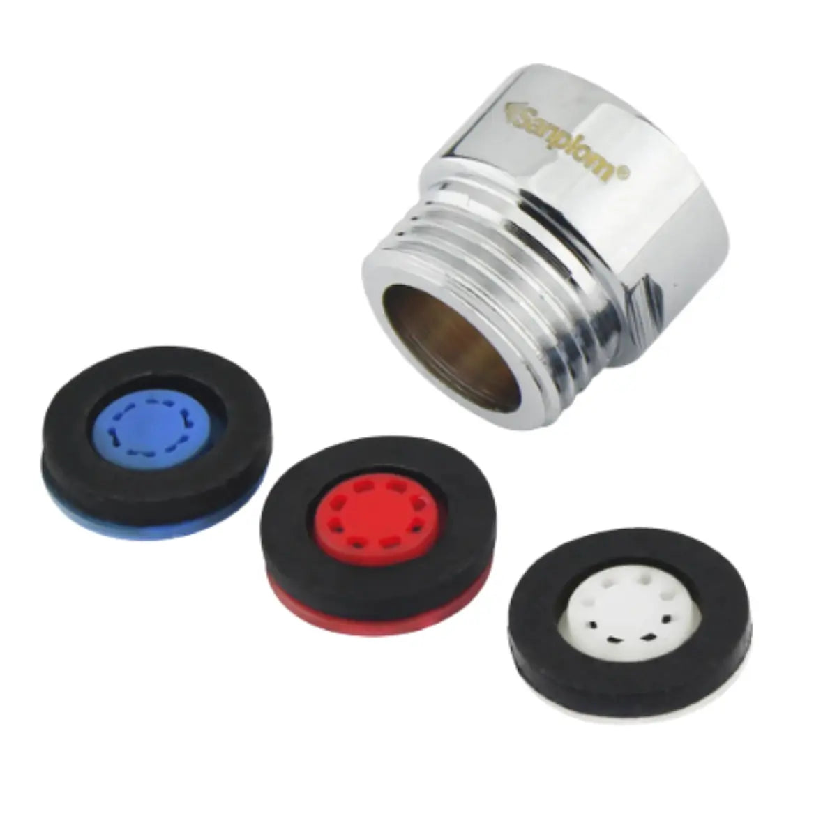 Conector con Ahorradores de agua para regadera, Juego 7 piezas - Sanplom