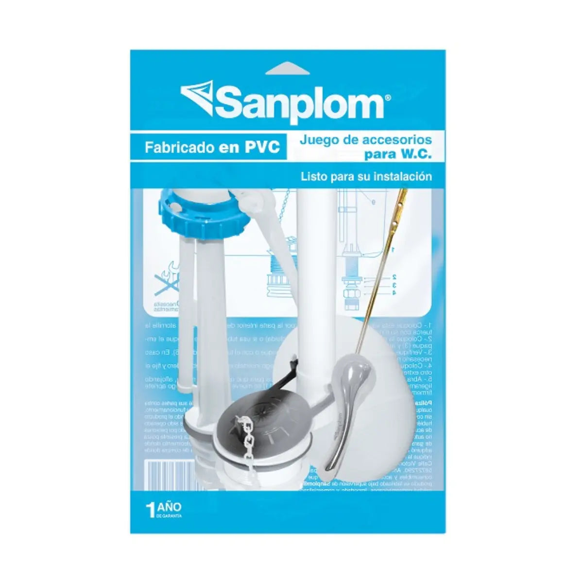Juego de Accesorios para Baño PVC Sanplom - Sanplom - accesorios