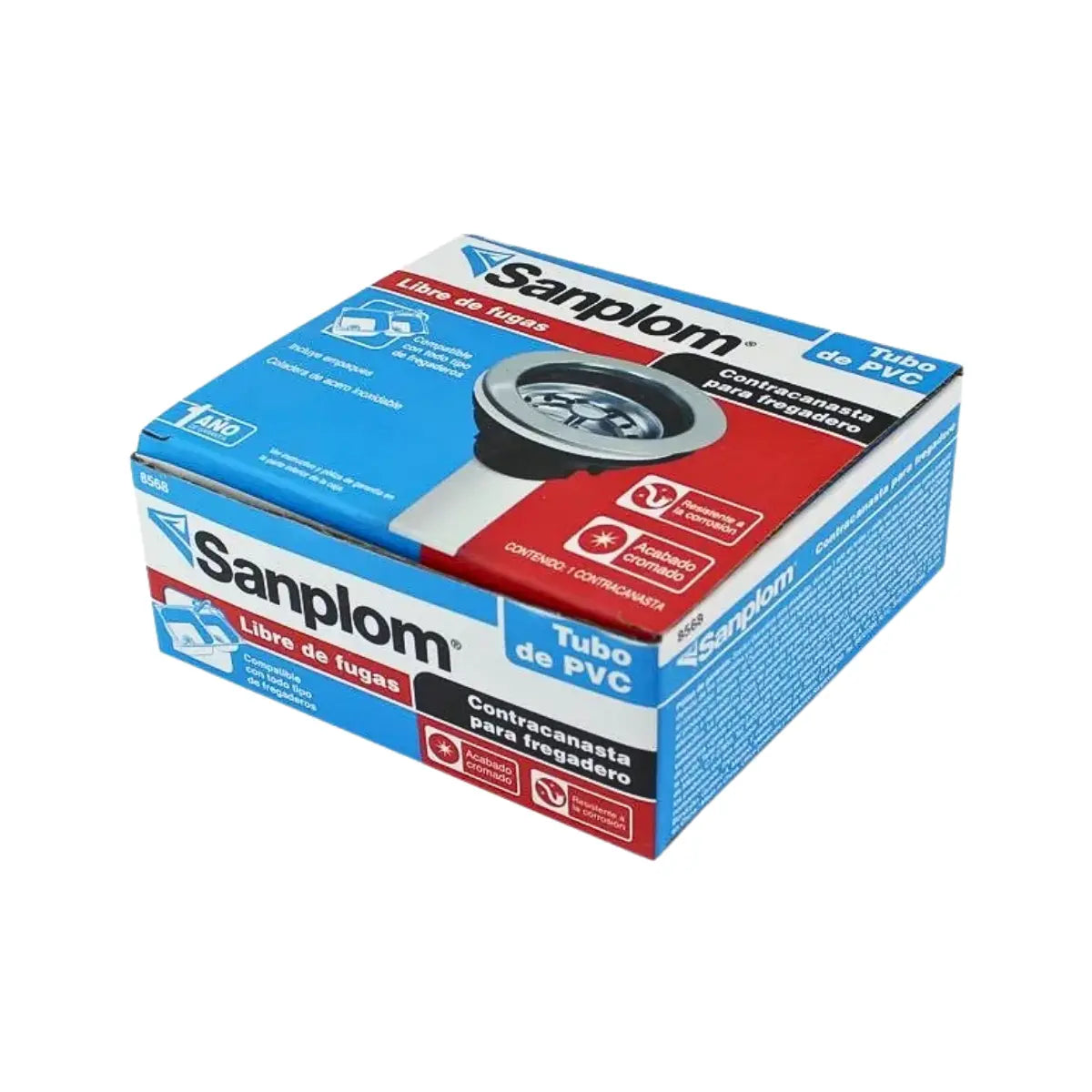 Contracanasta Plástico Sanplom Tubo PVC - Sanplom - detalle