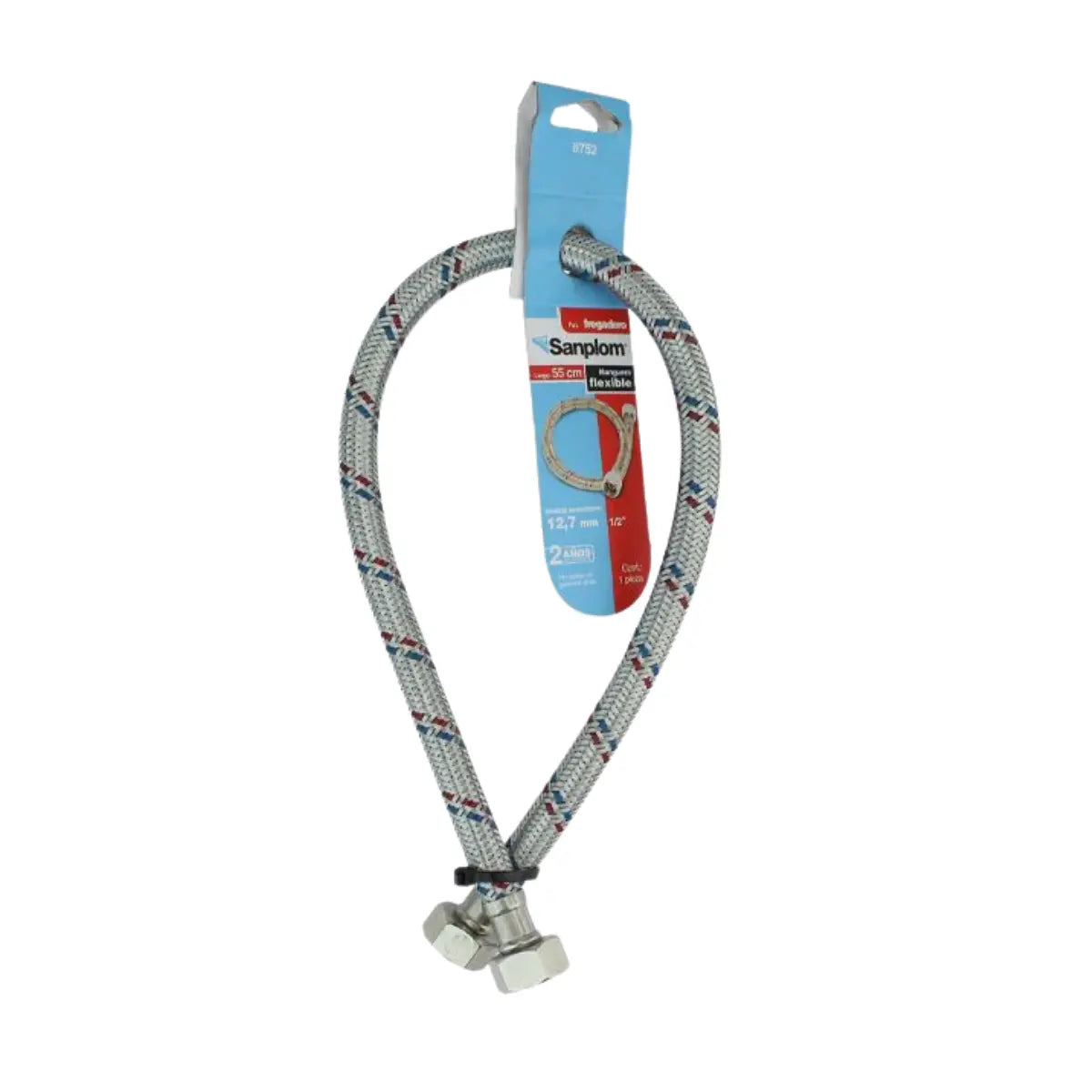 Manguera Sanplom Flexible Fregadero 1/2 x 1/2 55 cms - Sanplom - detalle