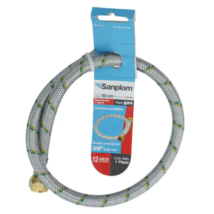 Manguera Flexible Para Gas de 3/8x3/8,60cm Sanplom 8757 - Sanplom