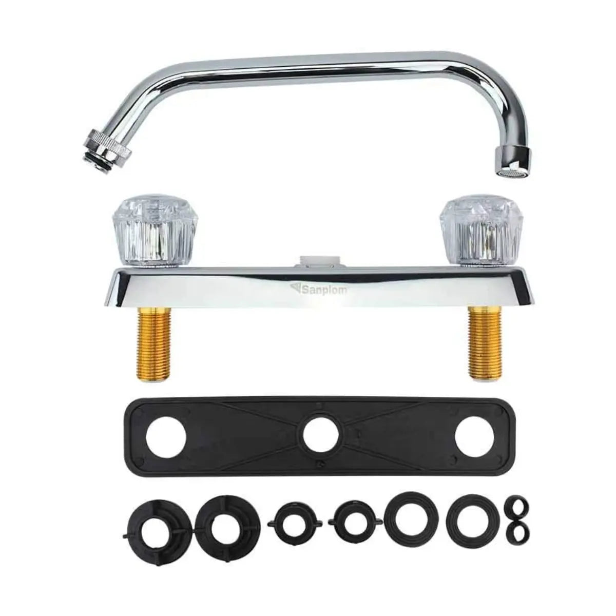 Llave Mezcladora 8" para Fregadero Manerales de Acrilico Sanplom - Sanplom - detalle