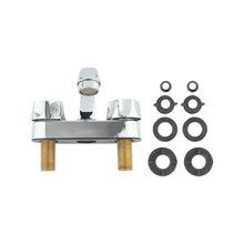 Llave mezcladora 4  p/lavabo cuello corto, manerales zamac Sanelec - Sanelec - vista lateral