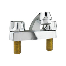 Llave mezcladora 4  p/lavabo cuello corto, manerales zamac Sanelec - Sanelec