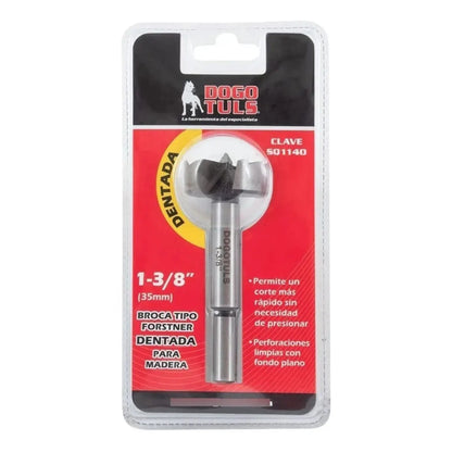 BROCA FORSTNER DENTADA 1-3/8" 3-1/2" - Dogotuls - vista lateral