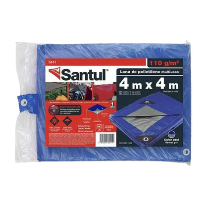 Lona Azul Reforzado Santul 4x4m Toldo 110gr Uso Ligero - Santul - detalle