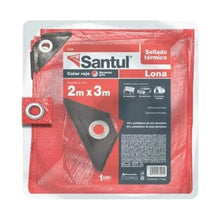 Lona premium roja 2 x 3 m - Santul - vista lateral