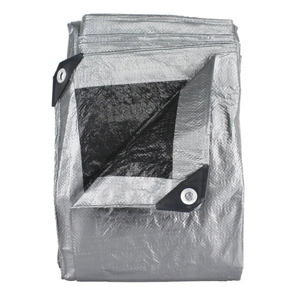 Lona reforzada uso ligero 4 x 5m gris - Santul - vista lateral