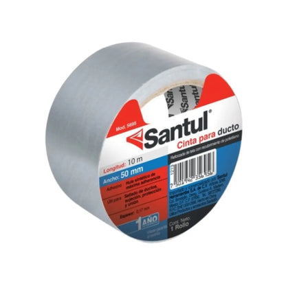 Cinta Adhesiva de Ducto 10 m Santul - Santul - vista lateral