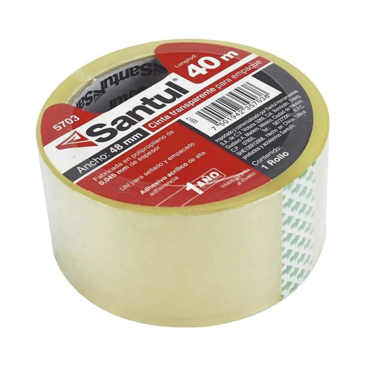 Cinta adhesiva transparente 48 mm x 40 m Santul - Santul