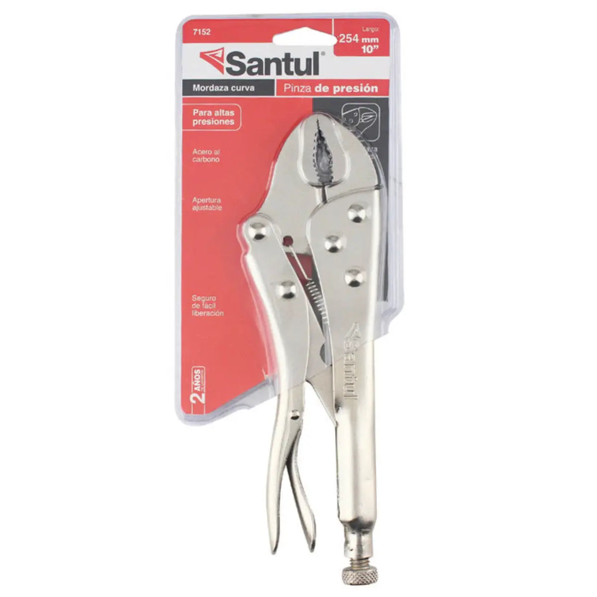 Pinza Clásica de Presión Santul 10" - Santul - vista lateral
