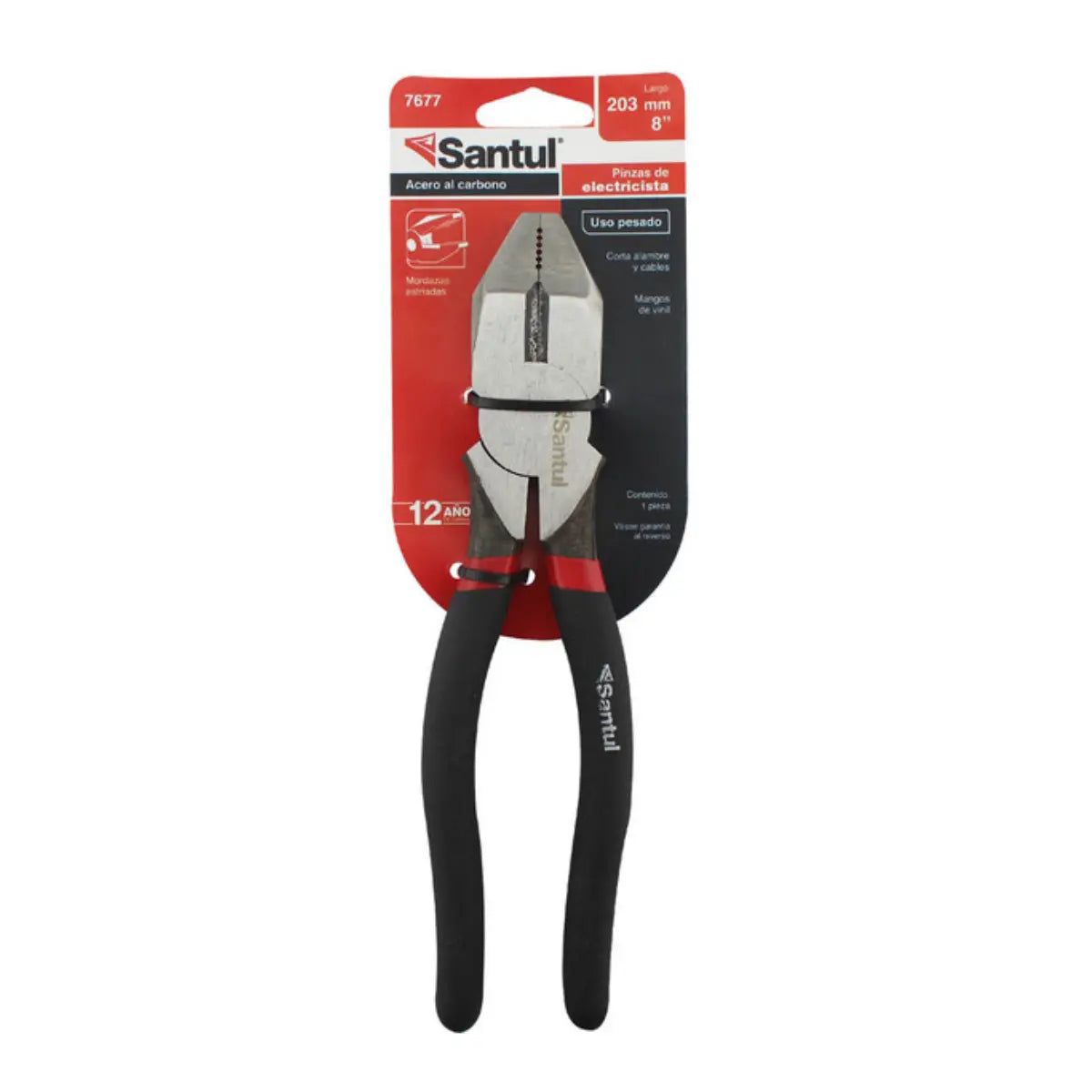 Pinza Profesional Santul de Electricista 8 - Santul - detalle