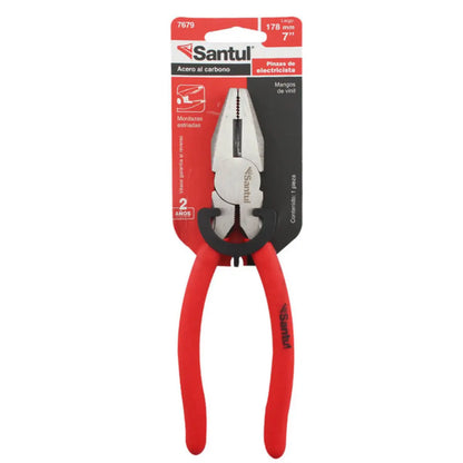 Pinza Clásica de Electricista Santul 7 - Santul - vista lateral