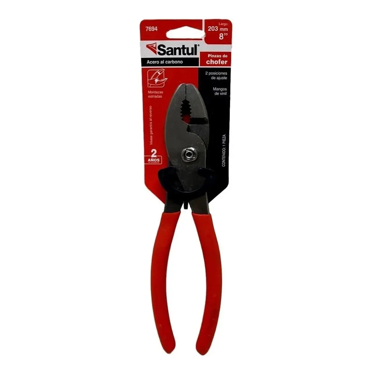Pinza Clasica Chofer Santul 8 Pulg Acero - Santul - vista lateral