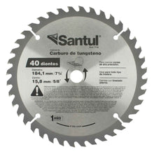 Sierra Circular P/Madera 40 Dientes, 7 1/4 Santul 7716 - Santul