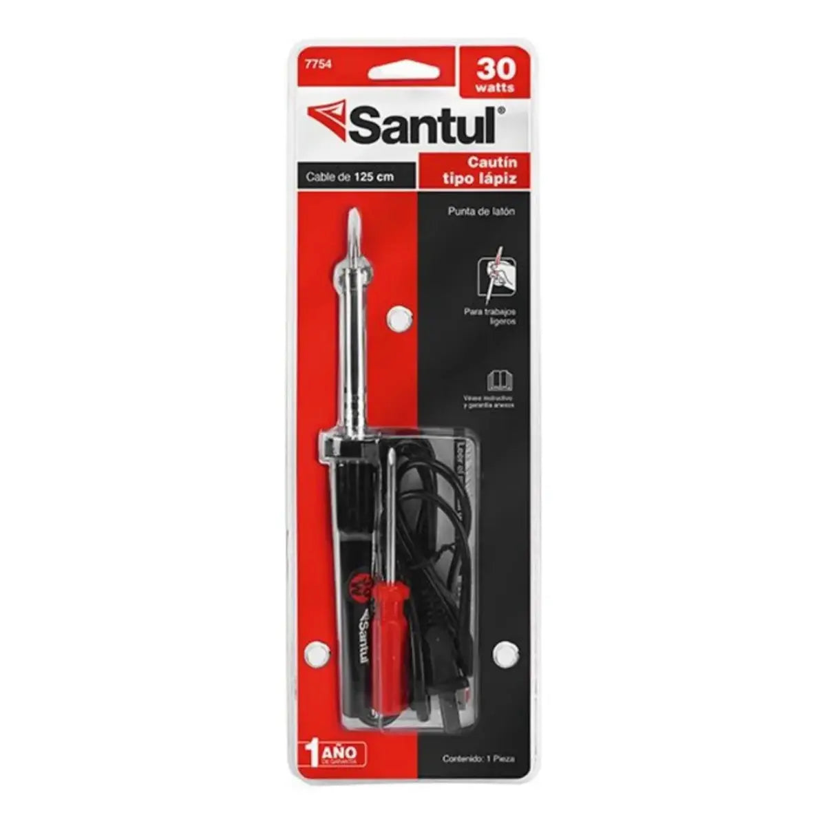 Cautín tipo lapiz 30 W - Santul - vista lateral