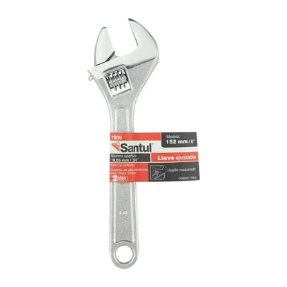 Llave Ajustable Santul Clásica 3/4 x 6 Cromada Perico - Santul
