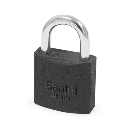 Candado de Hierro Gancho Estándar Llave Tradicional de Hierro 38 mm Santul - Santul