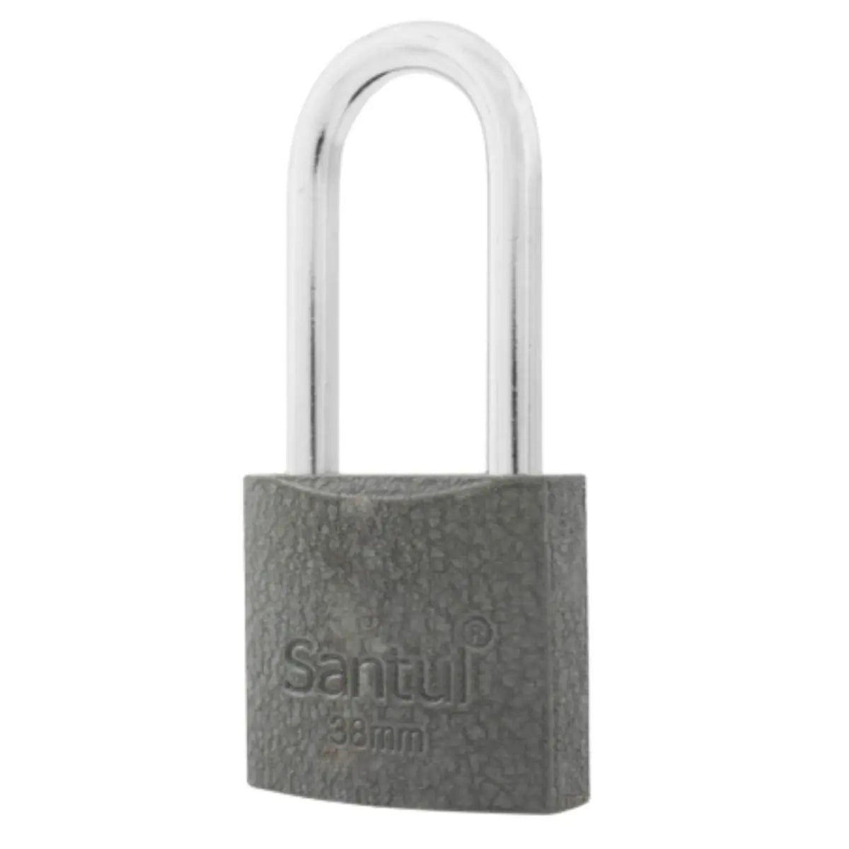 Candado Cuerpo de Hierro 38mm Llave Tradicional Gancho Largo Santul 8055 - Santul - empaque