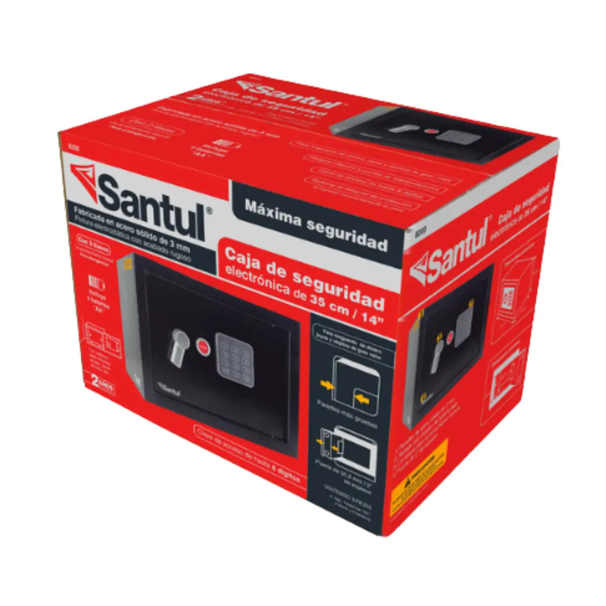 Caja De Seguridad 14 Electrónica Santul 8200 - Santul - empaque