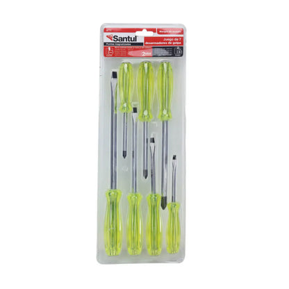 Desarmadores de golpe mango de acetato jgo 7 pz std y ph Santul - Santul - vista lateral