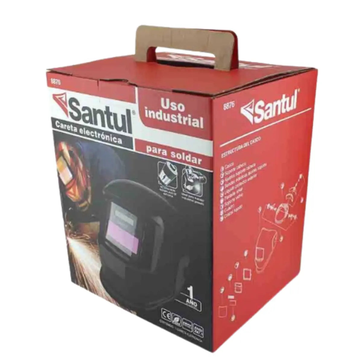Careta negra electrónica Santul 8876 - Santul - vista lateral