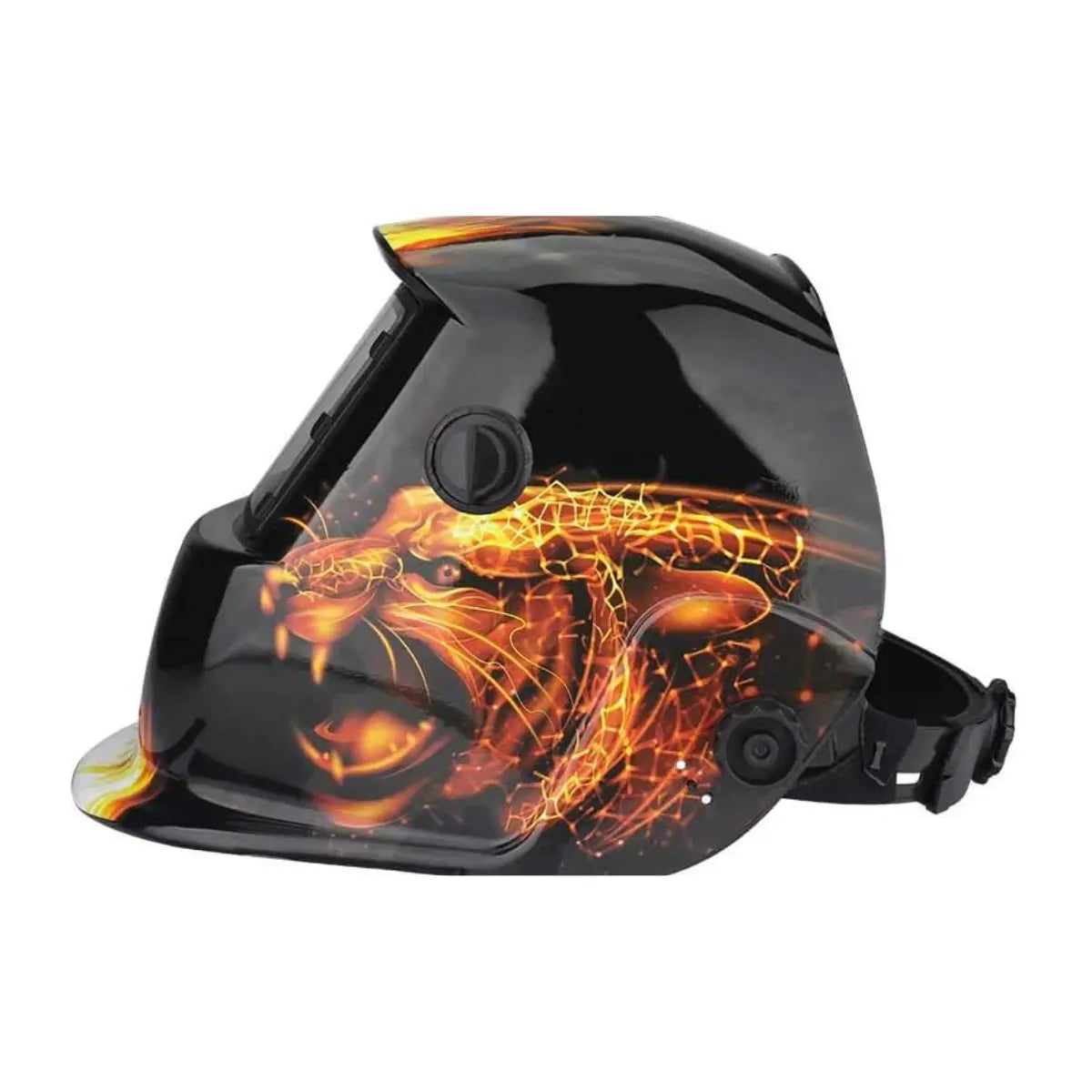 Careta flama puma electrónica - Santul - vista lateral