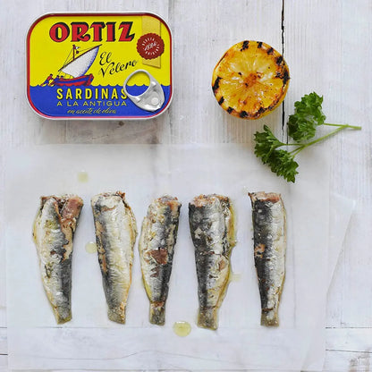 Sardina en Aceite de Oliva 140g - conservas ortiz