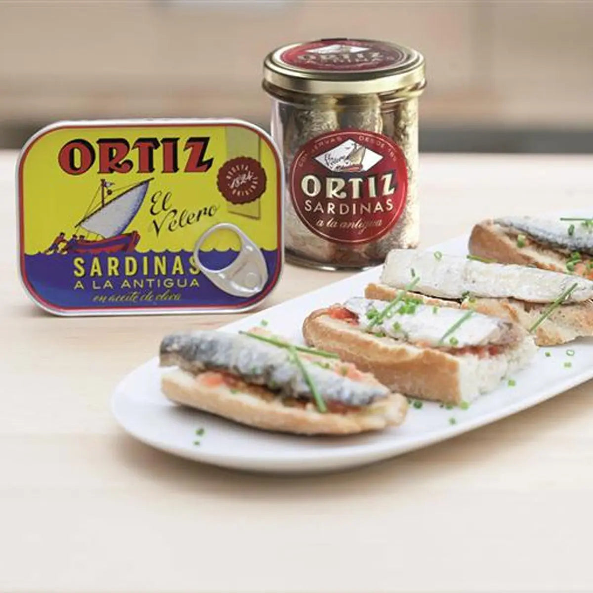 Sardina en Aceite de Oliva 140g - conservas ortiz - accesorios