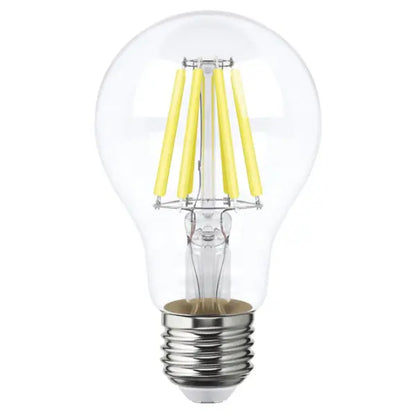 Foco LED filamentos A19 8W luz calida, caja color Aksi - Aksi - detalle