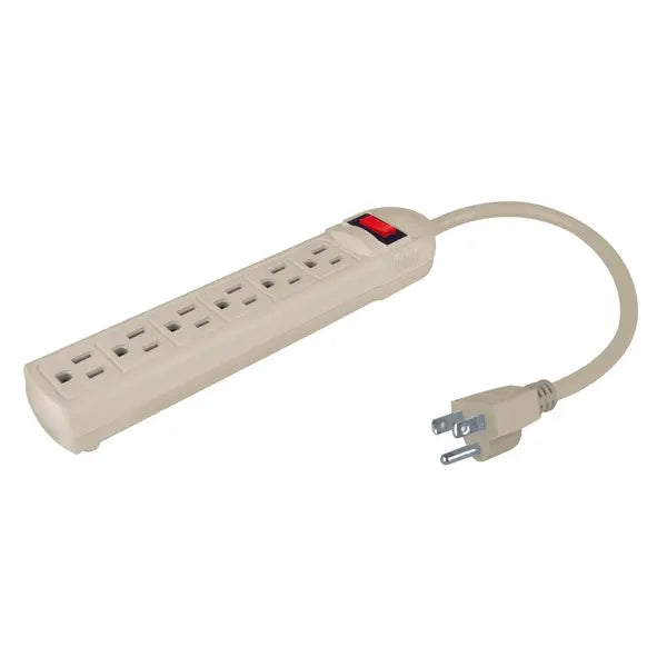 Barra multicontacto 6 entradas cable 50cm 16AWG Aksi - Aksi