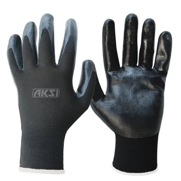 Guante de NYLON® recubierto con nitrilo talla grande Aksi - Aksi